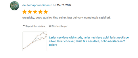 Customers review about Maiden-Art Jewelry