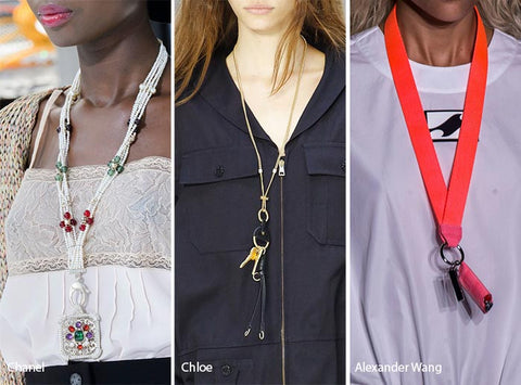 Lanyard necklace from Spring Summer 2017