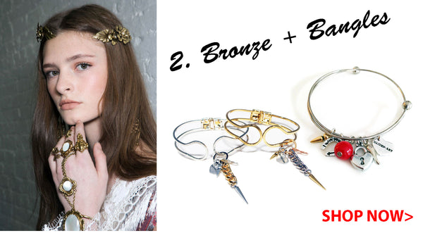 Bronze makeup and Bangles Spring 2016 Maiden-Art.com
