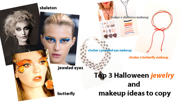 top 3 halloween jewelry and make up ideas to copy