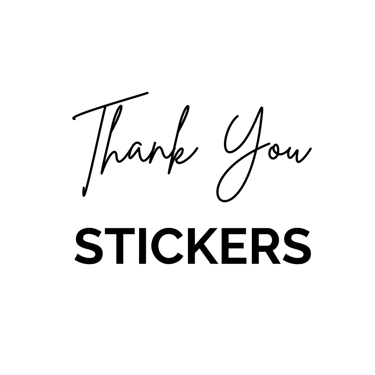 Stickers Labels And Tags Logo Stickers Custom Thank You Stickers