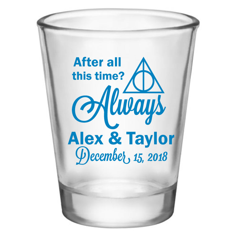 Harry Potter Wedding Favors Personalized Wedding Shot Glasses For