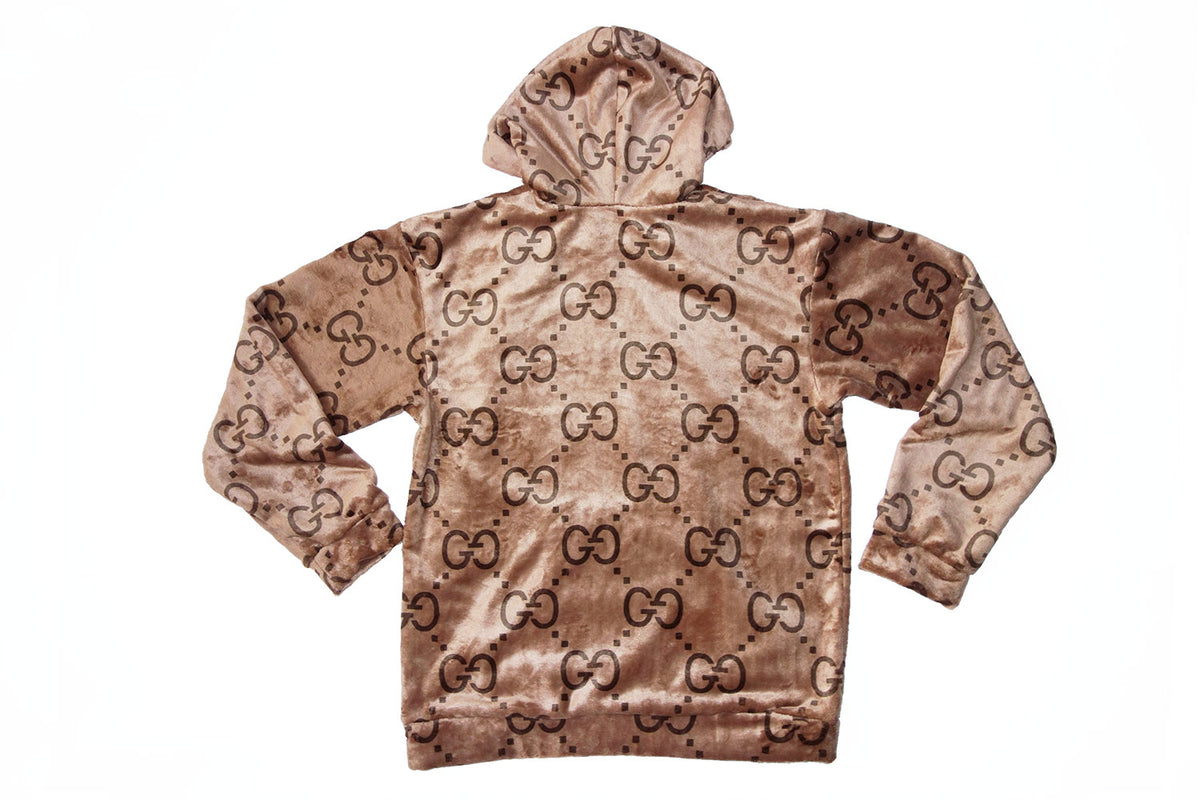 gucci hoodie brown