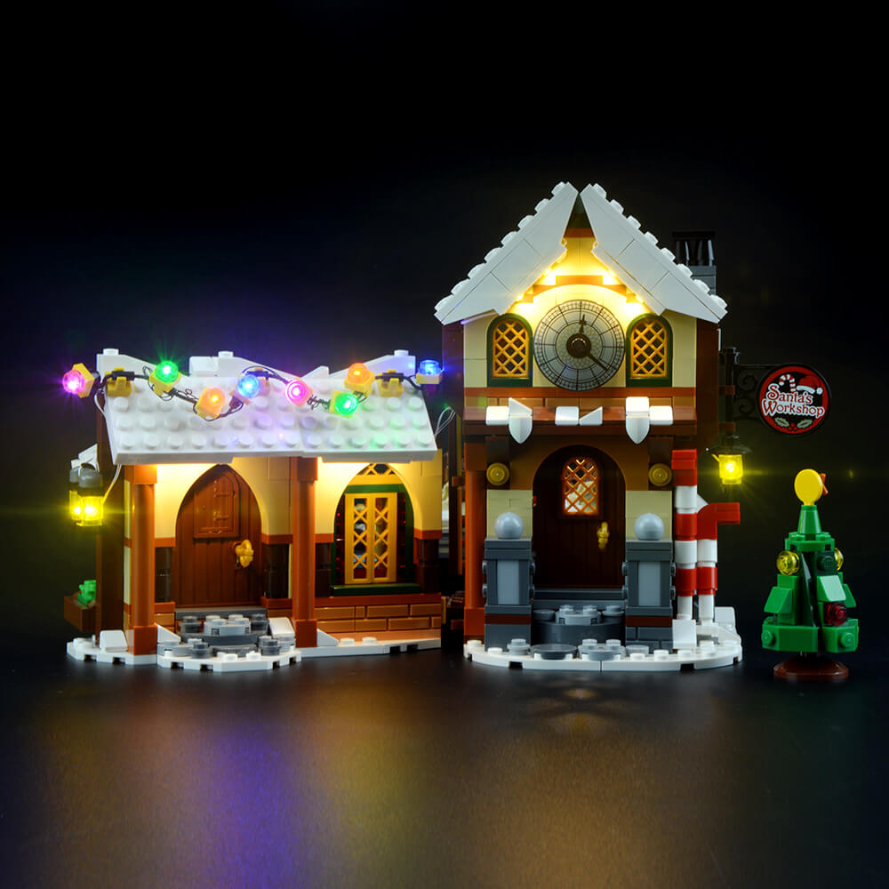 LED Light Kit ONLY Fit To Lego 10245 Santas Workshop Lighting Bricks Christmas 