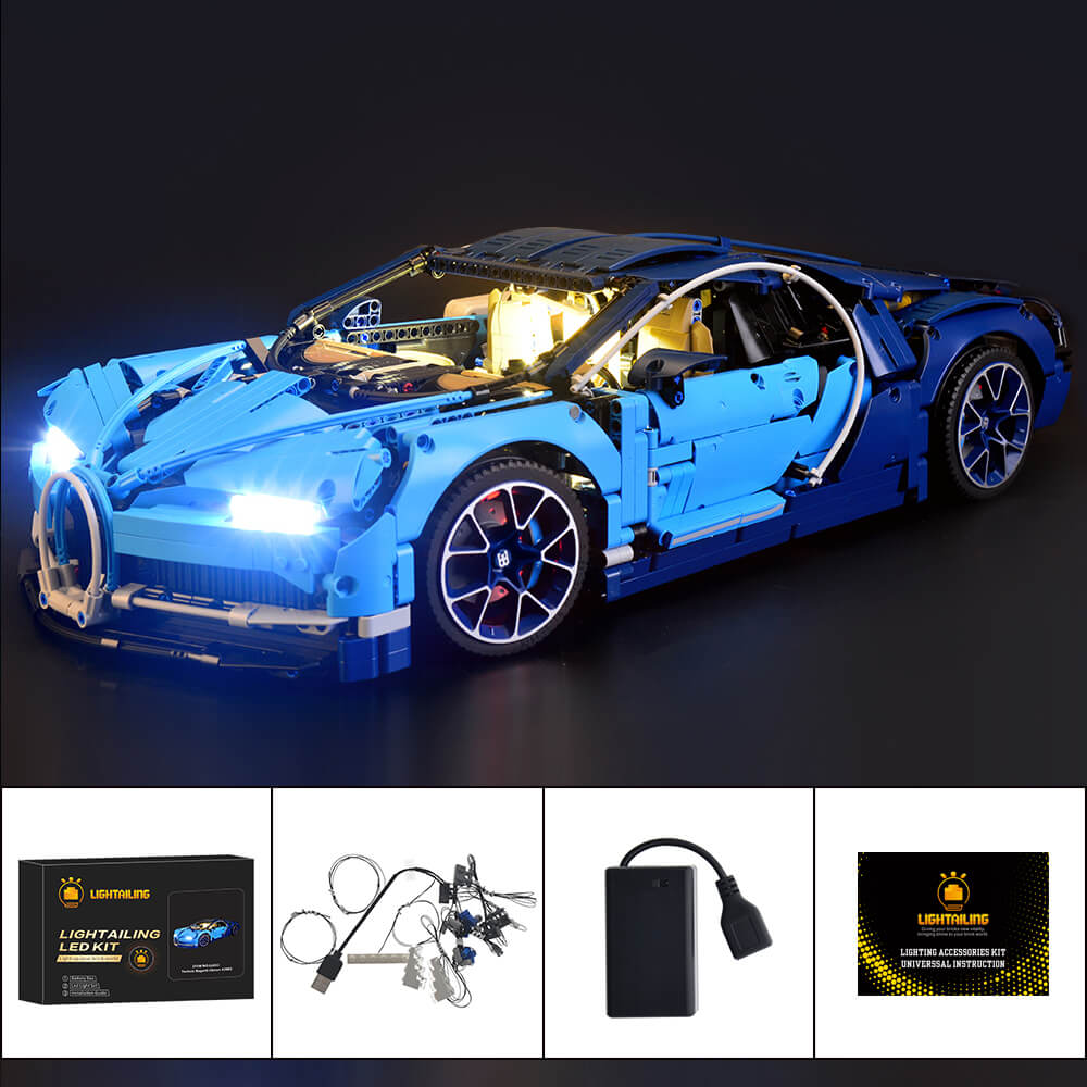 Led-Beleuchtungsset Licht-Set Pour lego Bugatti Chiron Modèle 42083