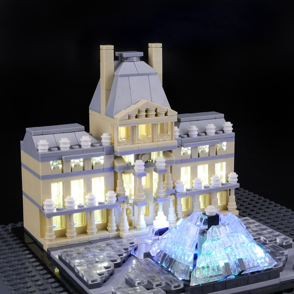 Kit de iluminación BriksMax para arquitectura Louvre 21024 –