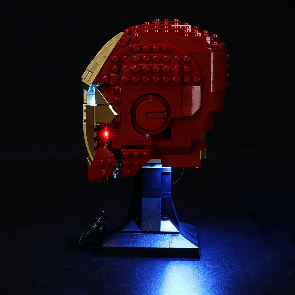 LIGHTAILING Licht-Set für Marvel Iron Man Helm nicht im Lieferumfang enthalten LED-Licht-Set kompatibel mit Lego 76165 Bausteine Modell
