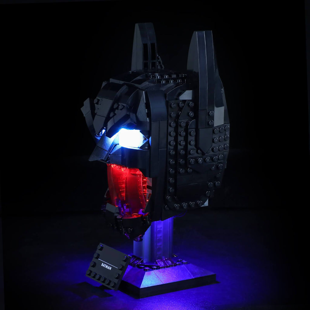 BRIKSMAX Led Lighting Kit for Batman Cowl-Compatible with Lego 76182 Building Blocks Model-Not Include The Lego Set 
