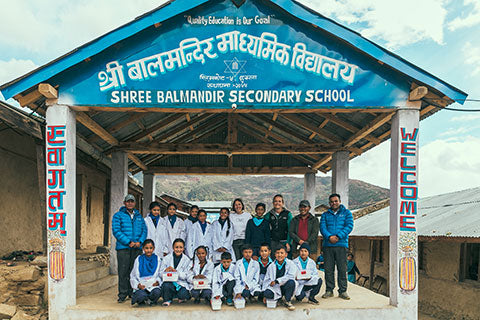 CIME Nepal bezoek Little Doctors in school Simikot, Humla