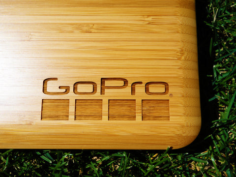 GoPro Laser Engraved Apple MacBook Pro Bamboo Wood Blackbox Case