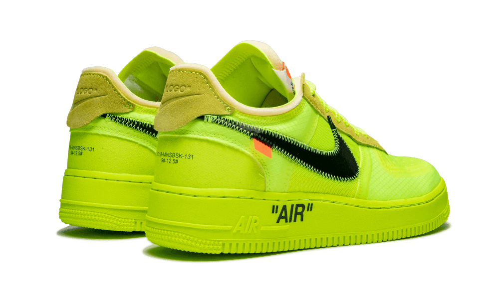 nike air force x off white fluo