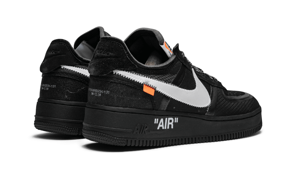 nike air force one low off white black