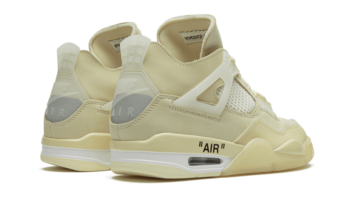 beige off white jordan 4