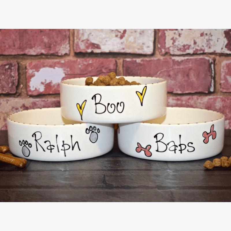 personalised dog bowls