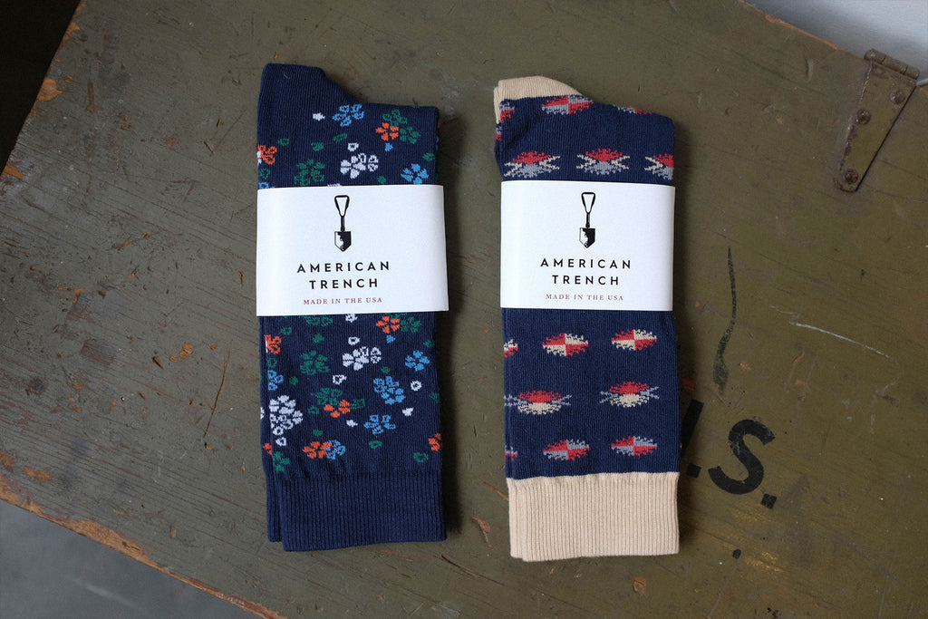 American Trench Critter and Floral Socks