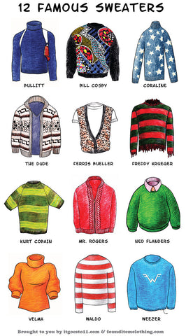 12 Famous Sweaters