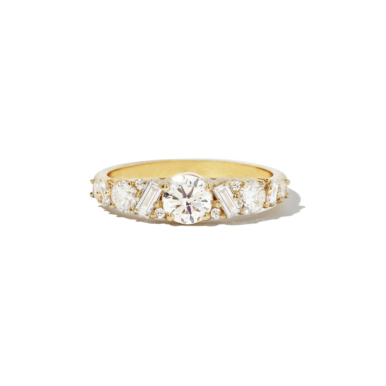 meer Titicaca Verkleuren sector Tapered Diamond Engagement Ring Band | Berlinger Jewelry