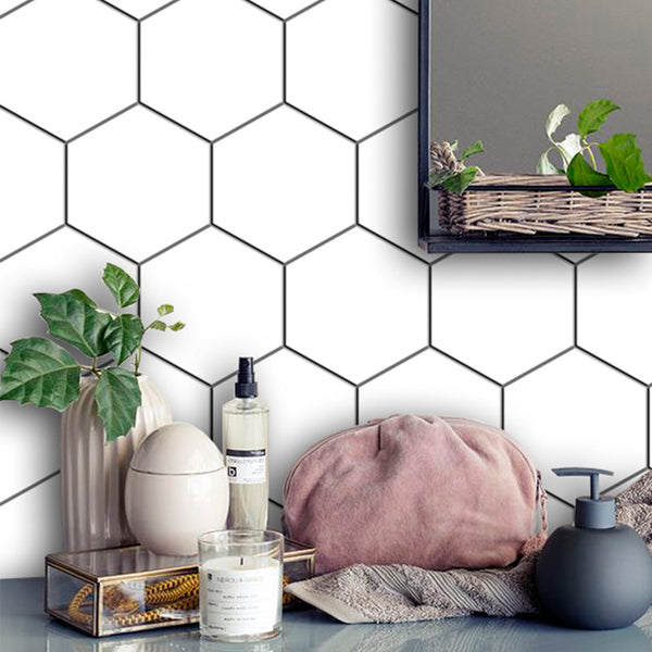 Hexagonal tile sticker wallpaper
