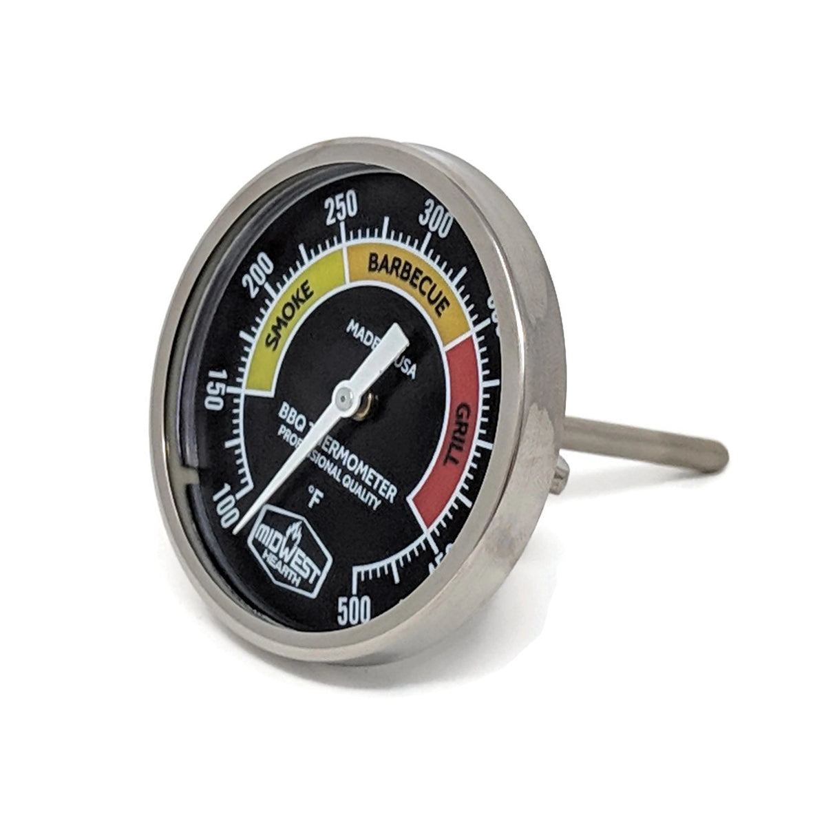 Midwest Hearth Professional Grill Thermometer 2 Dial