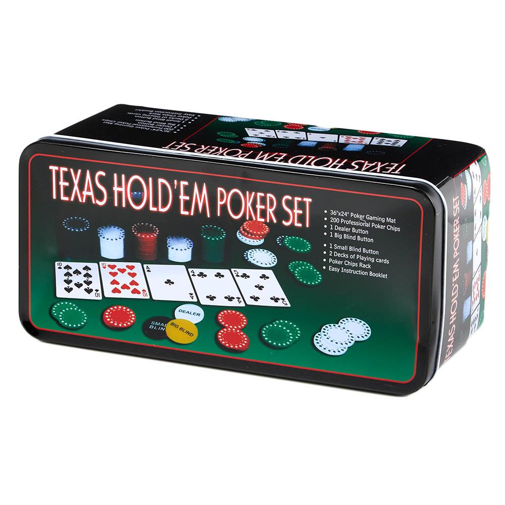 enhed foragte skræmmende 200 Poker chips Texas Hold'Em Poker Chips Sett