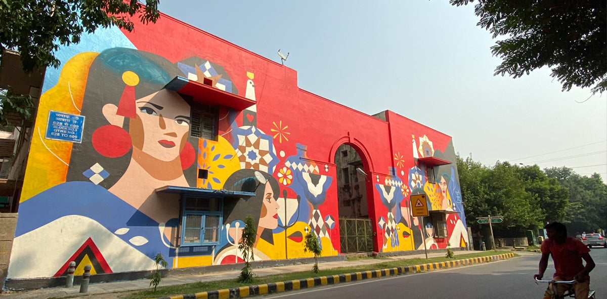 Sajid Wajid Sheikh Mural Delhi