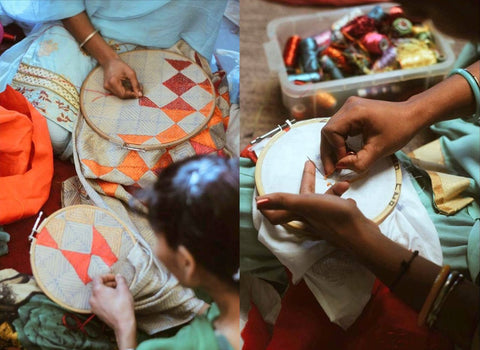 Making Phulkari