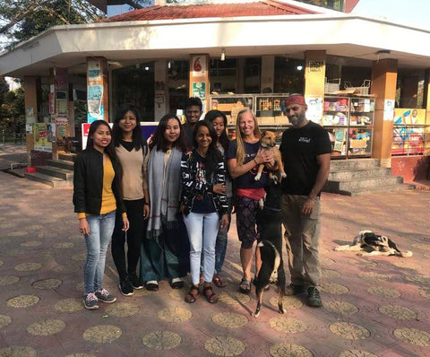 Assam university students helping dogs