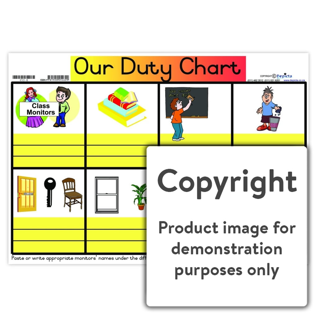 Kitchen Duty Chart