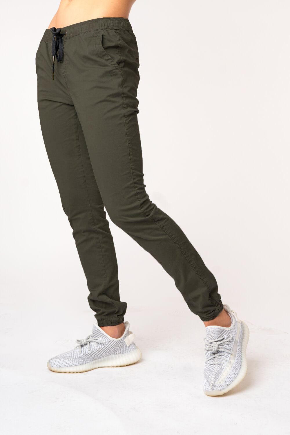 chino jogger pants womens