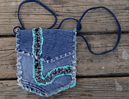 denim purse