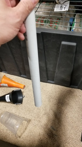 pvc pipe holding sand