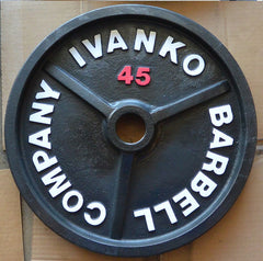 Ivanko vintage weight plate after refurb