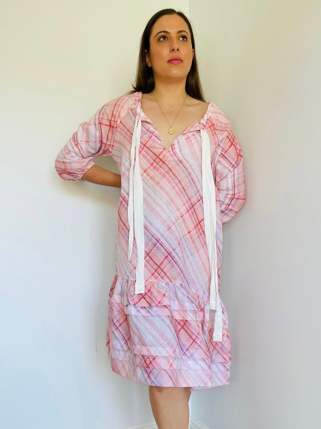 Brighton Dress - Summer Plaid