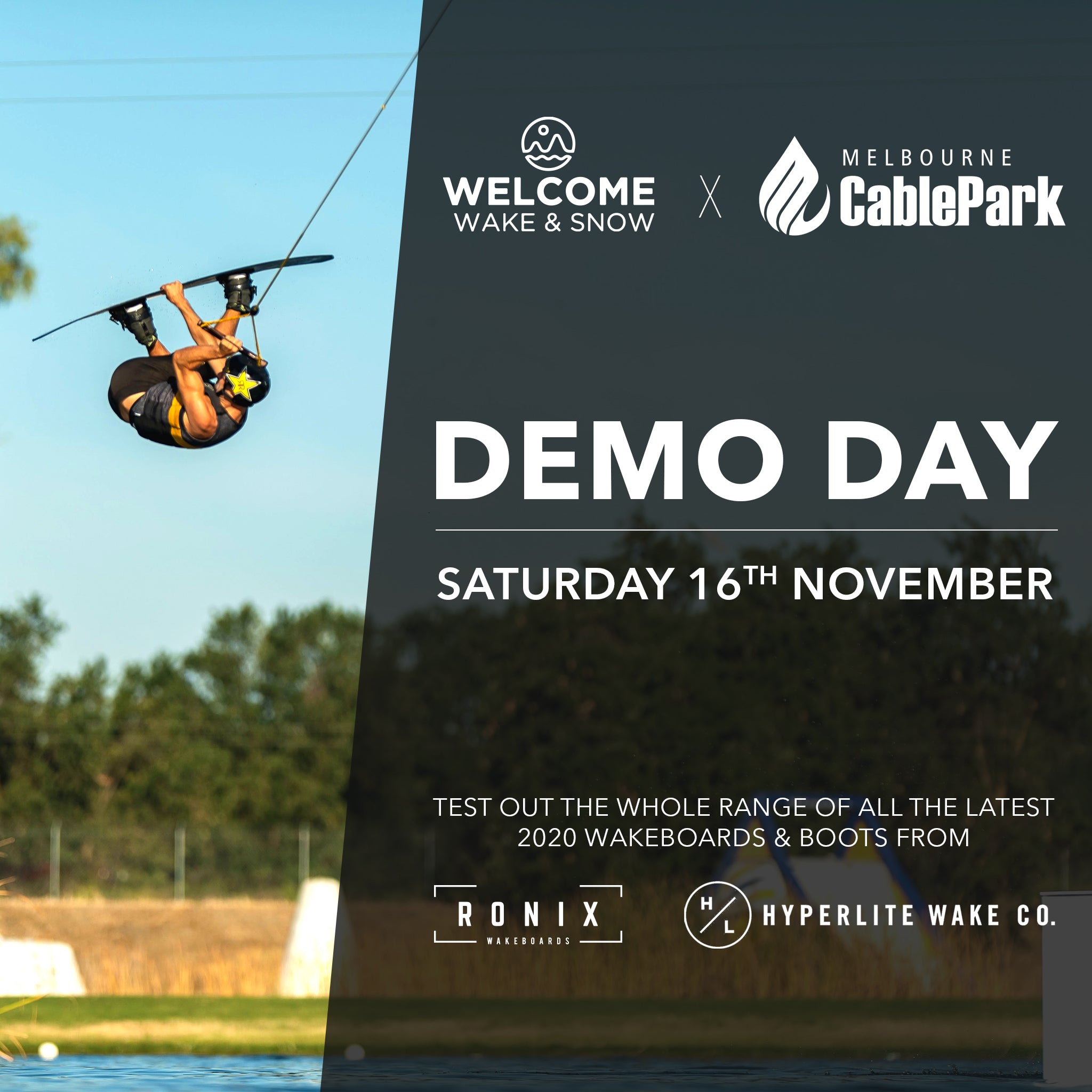 Ronix Hyperlite Demo Day Melbourne Cable Park