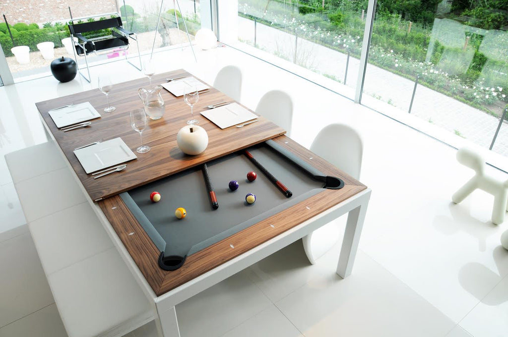 aramith dining pool table fusion walnut