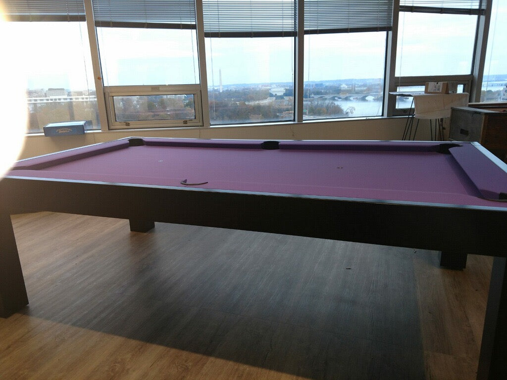 Dream pool table purple felt side view