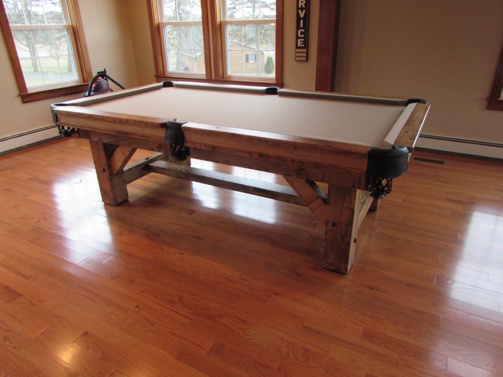 Olhausen timber ridge pool table side