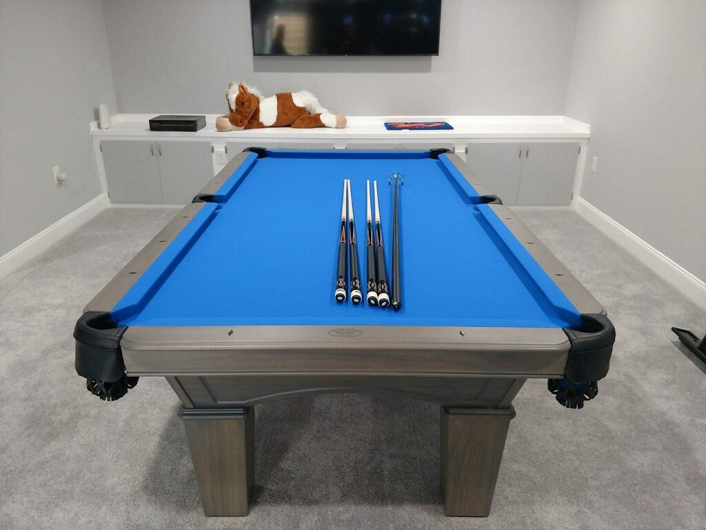 olhausen grace pool table matte fossil grey end
