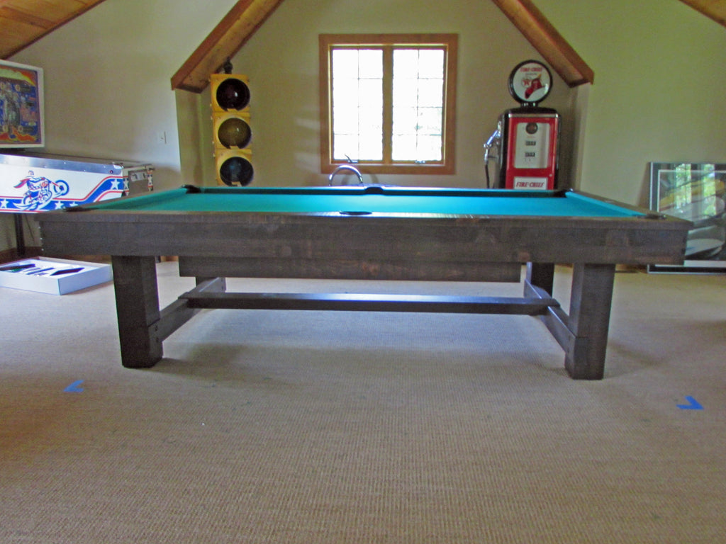 Olhausen Breckenridge 9' Pool Table with drawer custom dark on pine