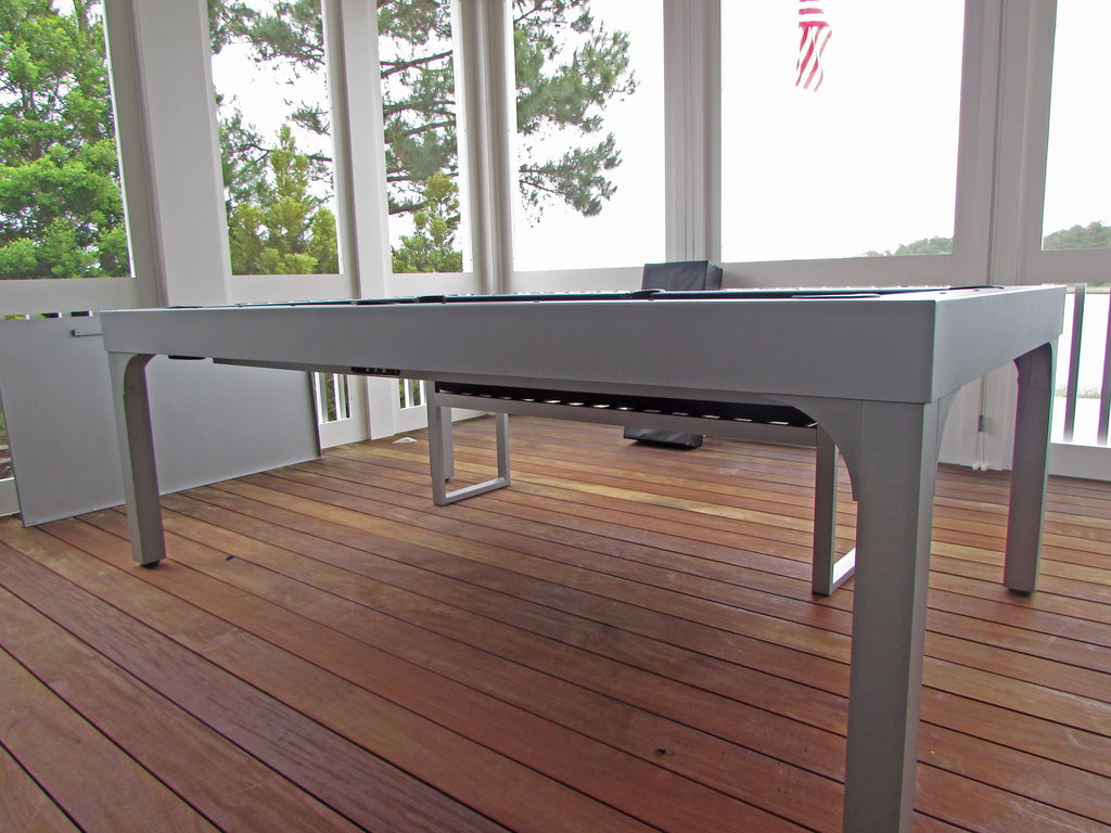 outdoor balcony pool table frame detail