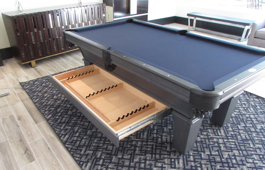 olhausen classic pool table drawer extended