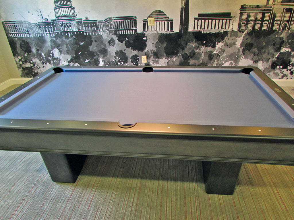 olhausen york pool table slate finish side view