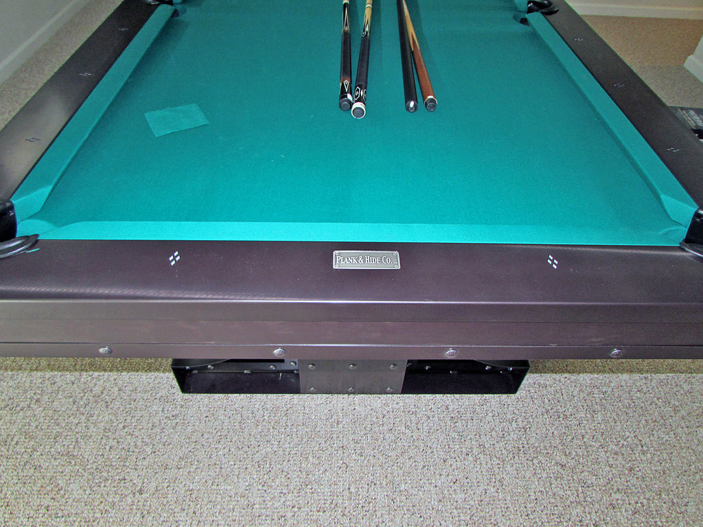 plank and hide rexx pool table rail