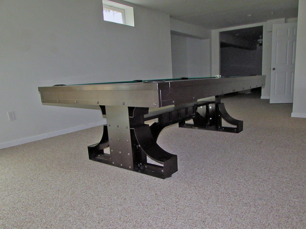 plank and hide rexx pool table black room