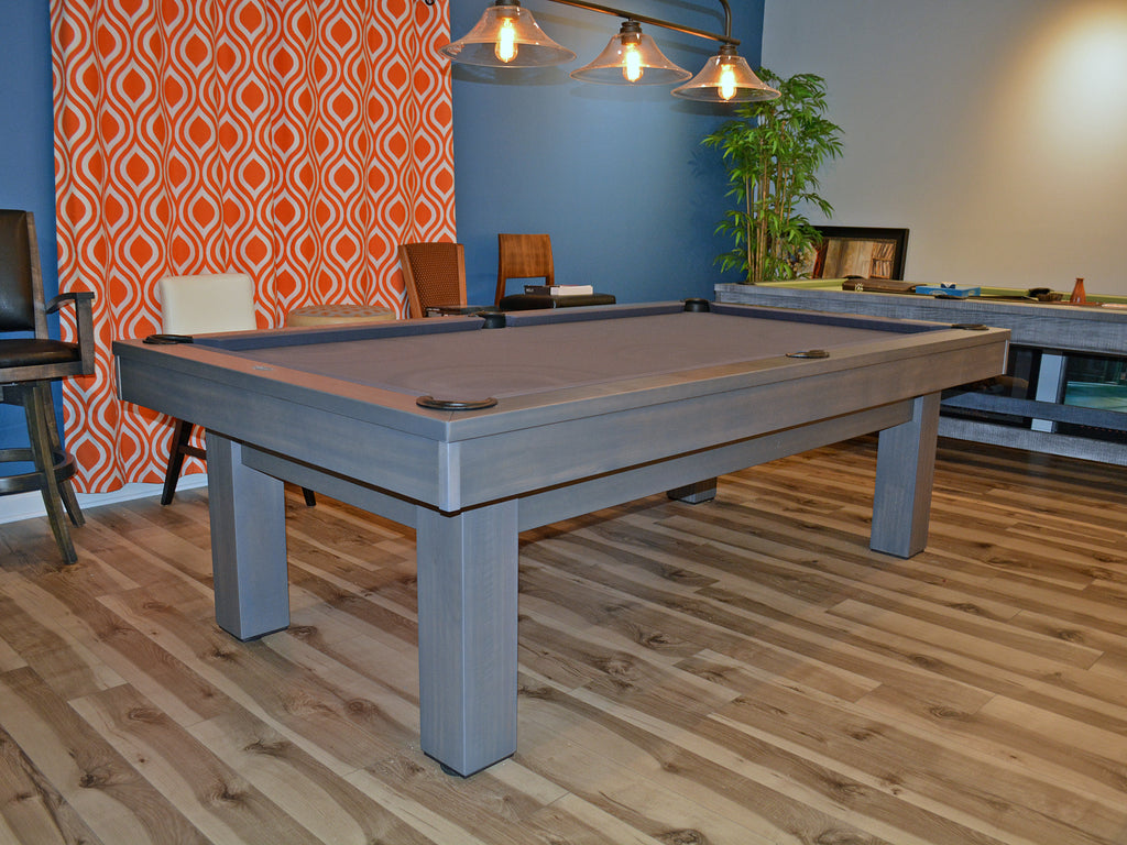 Olhausen West End pool table matte smoke finish 