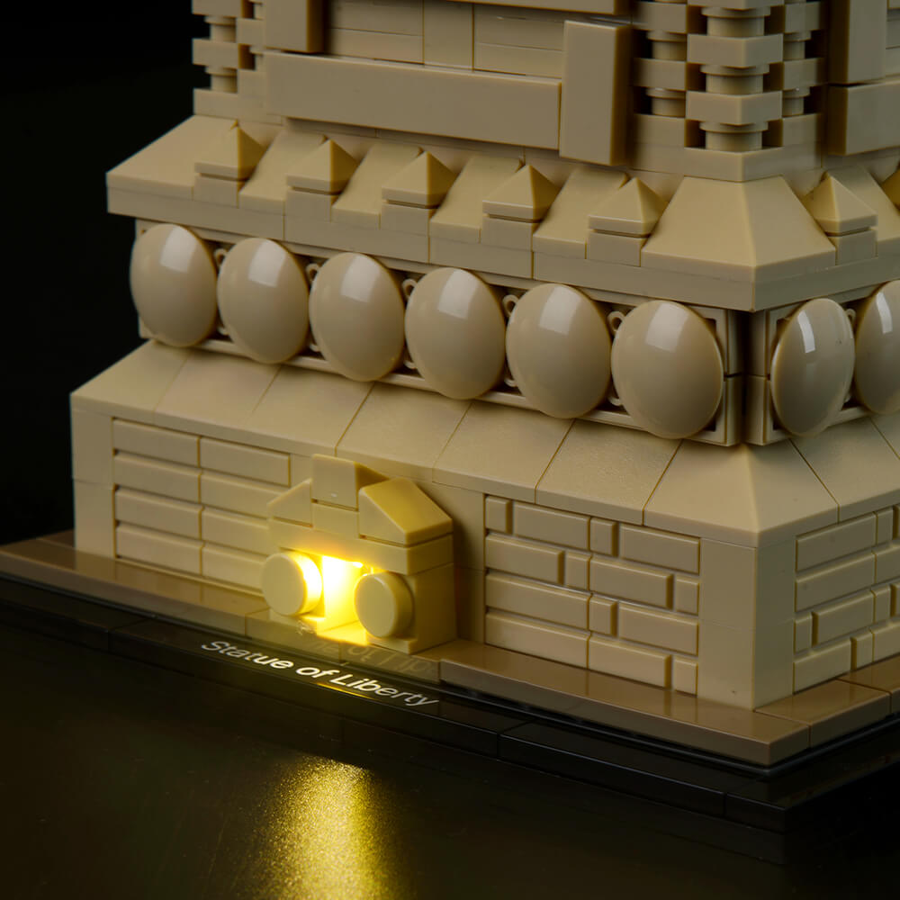 DEL Lumière Set Pour 21042 LEGO architecture statue of liberty d'éclairage Kit 