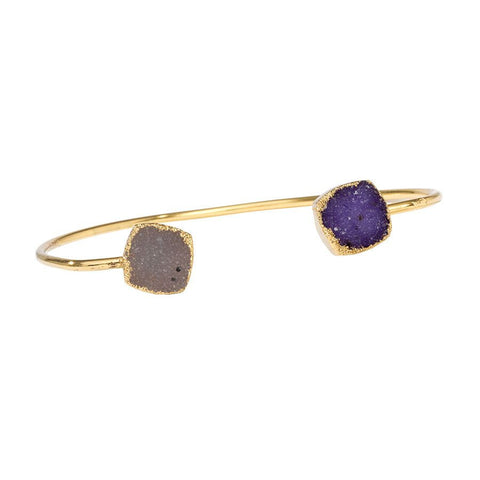 Drusy Squeezy Bracelet - Circle