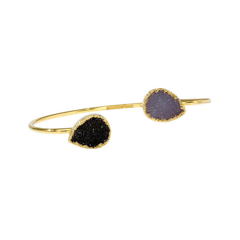 Drusy Squeezy Bracelet - Teardrop