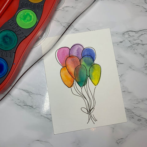 Connector Paints and Watercolor Balloons