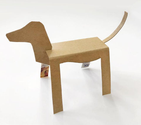 Cardboard dog